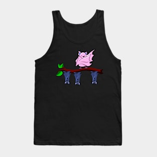 Dabbing Bat Individuality Humor Fun Tank Top